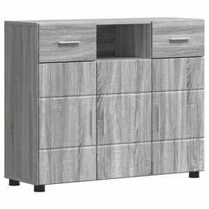 vidaXL Houten Kast Grijs Sonoma 88,5 x 30,5 x 73 cm Bewerkt hout