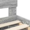 vidaXL Bedframe met hoofdeinde Grijs Sonoma 75 x 190 cm Bewerkt hout
