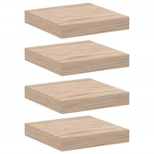 vidaXL Wandschappen 4 st 23x23,5x4 cm bewerkt hout