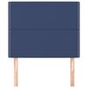 vidaXL Hoofdbord blauw 100x5x118/128 cm stof