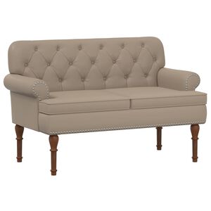 vidaXL Loungebank met knopencomfort Cappuccino 120 x 65 x 77 cm