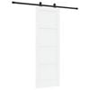 vidaXL Schuifdeur 73,5 x 211 cm Bewerkt hout Wit en zwart