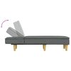 vidaXL Chaise longue stof donkergrijs