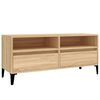 vidaXL Tv-meubel 100x34,5x44,5 cm bewerkt hout sonoma eikenkleurig