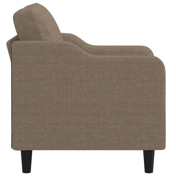vidaXL Fauteuil 60 cm stof taupe