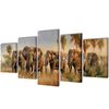 Canvas muurdruk set Olifant 200 x 100 cm