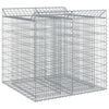 vidaXL Gabion Verhoogd Bed 2 st 100 x 100 x 100 cm Zilverkleurig