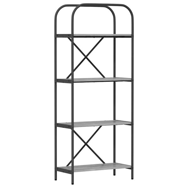 vidaXL Boekenkast Grijs Sonoma 60 x 30 x 146 cm Bewerkt hout