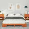 vidaXL Bedframe Bruin 140 x 210 cm Massief grenenhout