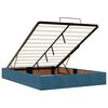 vidaXL Ottoman bed met matras 140x190cm fluweel donkerblauw