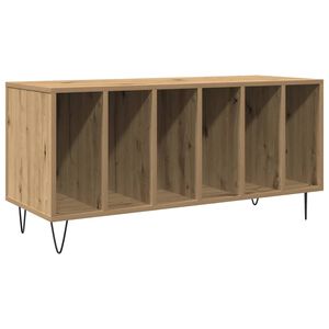 vidaXL Platenkast artisanaal eikenkleurig 100 x 38 x 48 cm