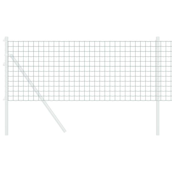 vidaXL Euro Hek Groen 0.8 x 25 m PVC-gecoat ijzer