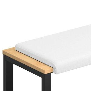 vidaXL Bankkussen Stof Wit Diepte 35 cm