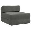 vidaXL Vouwbare Bankbed Donkergrijs 60 x 70 x 41 cm Stof
