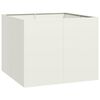vidaXL Plantenbak 100x100x80 cm staal wit