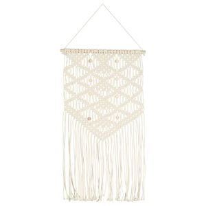 vidaXL Wandhanger macram&eacute; 40x80 cm katoen