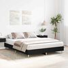 vidaXL Bedframe Zwart Eiken 150 x 200 cm Bewerkt hout
