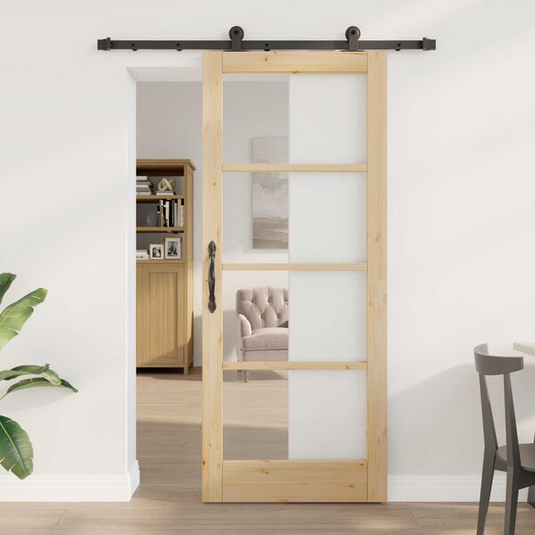 vidaXL Schuifdeur ORKDAL Naturel 83 x 202 cm