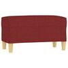 vidaXL Bankje 70x35x41 cm stof wijnrood