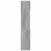 vidaXL Opbergkast 80x42,5x225 cm bewerkt hout grijs sonoma eikenkleur