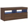 vidaXL Tv-meubel met LED-verlichting 90x35x40 cm bruin eikenkleur