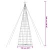 vidaXL LED-kerstboom 1534 LEDs warm wit 500 cm
