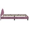 vidaXL Bedframe voor kinderen met hoofdbord Paars 90 x 190 cm Fluweel