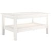 vidaXL Salontafel 80x50x40 cm massief grenenhout wit