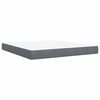 vidaXL Boxspring met matras fluweel donkergrijs 180x200 cm