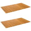 vidaXL Badmat 2 st Naturel 100 x 60 cm Massief Acaciahout