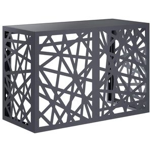 vidaXL Airconditioner hoes Antraciet 90 x 40 x 60 cm Staal