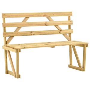 vidaXL Tuinbank 120 cm ge&iuml;mpregneerd grenenhout