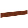 vidaXL Gazonrand 20 pcs 100 x 15 cm Staal Roestig