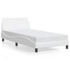 vidaXL Bedframe "Dover" kunstleer wit 100x200 cm
