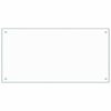 vidaXL Spatscherm keuken 100x50 cm gehard glas transparant