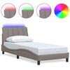 vidaXL Bedframe zonder matras "Hanko" 80x200 cm stof taupe