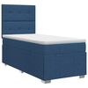 vidaXL Boxspringbed met matras met hoofdeinde Blauw 100 x 200 cm Stof