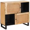 vidaXL Dressoir Bruin 80 x 33 x 75 cm Massief Mango Hout
