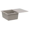 vidaXL Wasbak Grijs 670 x 460 mm 80% Kwarts en 20% Hars