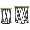 vidaXL Salontafel 2 pcs Artisan Eiken 50 x 50 x 50 cm