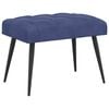 vidaXL Bank met knoopverstelling Politieblauw 60 x 40 x 45 cm Fluweel