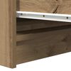 vidaXL Dressoir 37,5x35x76 cm bewerkt hout artisanaal eikenkleurig