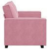 vidaXL Tweezitsbank 160x78x84 cm fluweel roze