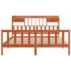 vidaXL Bed met boekenkast zonder matras grenenhout wasbruin 200x200 cm