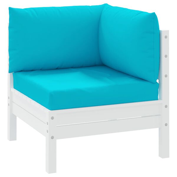 vidaXL Palletkussens 3 st oxford stof turquoise