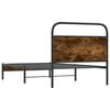 vidaXL Bedframe zonder matras bewerkt hout gerookt eiken 90x190 cm