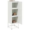 vidaXL Hoge kast 36x39x123 cm staal wit