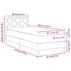 vidaXL Boxspringbed met matras met hoofdeinde Zwart 80 x 200 cm Stof