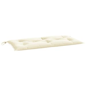 vidaXL Tuinbankkussen 100x50x7 cm oxford stof cr&egrave;mekleurig