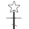 vidaXL Metalen kerstboom met standaard Zwart 90 cm Poedergecoat staal